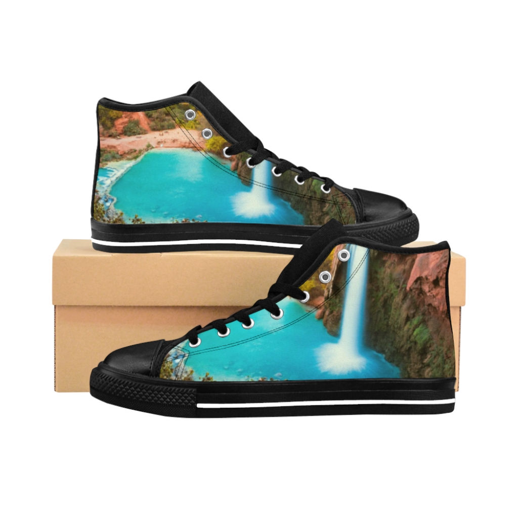 "Waterfall" Men's High-top Sneakers