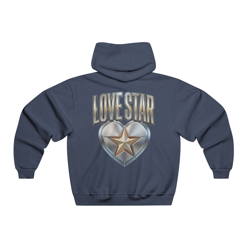 Miniature : Love Star Hoodie – Platinum & Gold/Heart & Star Pullover