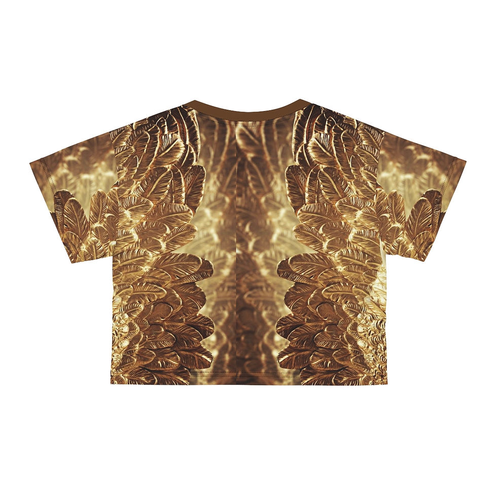 Miniatura: Golden Wings Crop Tee