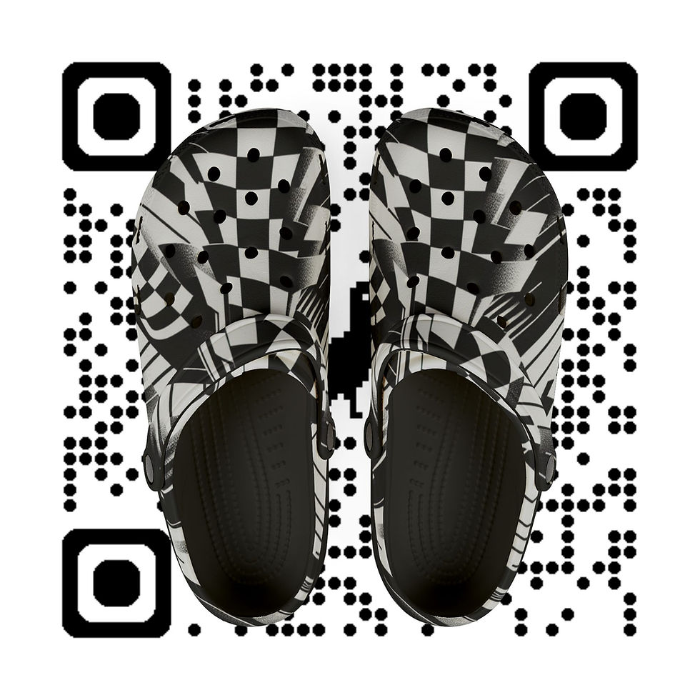 サムネイル： Foam Rubber Clogs, Comfortable Slip-On Checkerboard