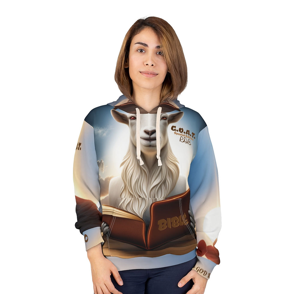 Thumbnail: GOAT Special Edition RDB - Pullover Hoodie (Unisex) White/Brown