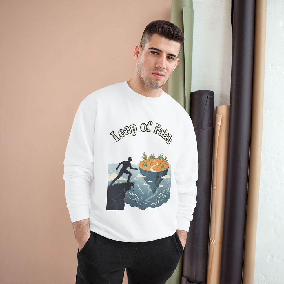 Thumbnail: Leap of Faith Sweatshirt — Inspirational Adventure Crewneck