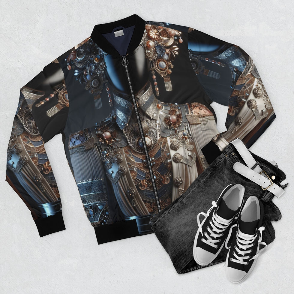 サムネイル： (FOF) Future Of Fashion Men's Bomber Jacket (AOP)