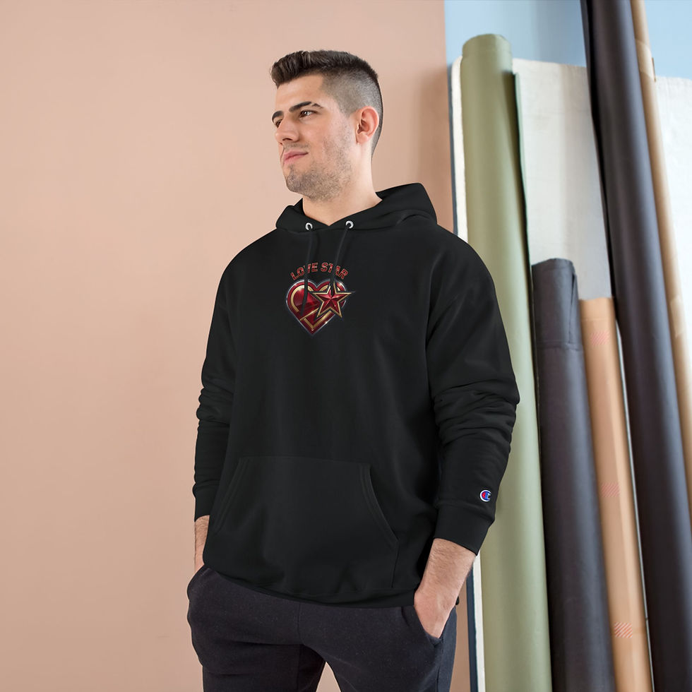 Thumbnail: Love Star Champion Hoodie – Heart & Star Pullover