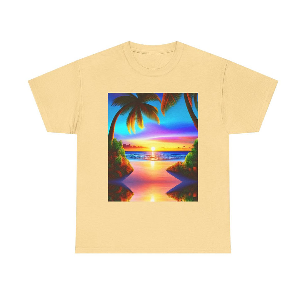 サムネイル： Tropical Unisex Heavy Cotton Tee