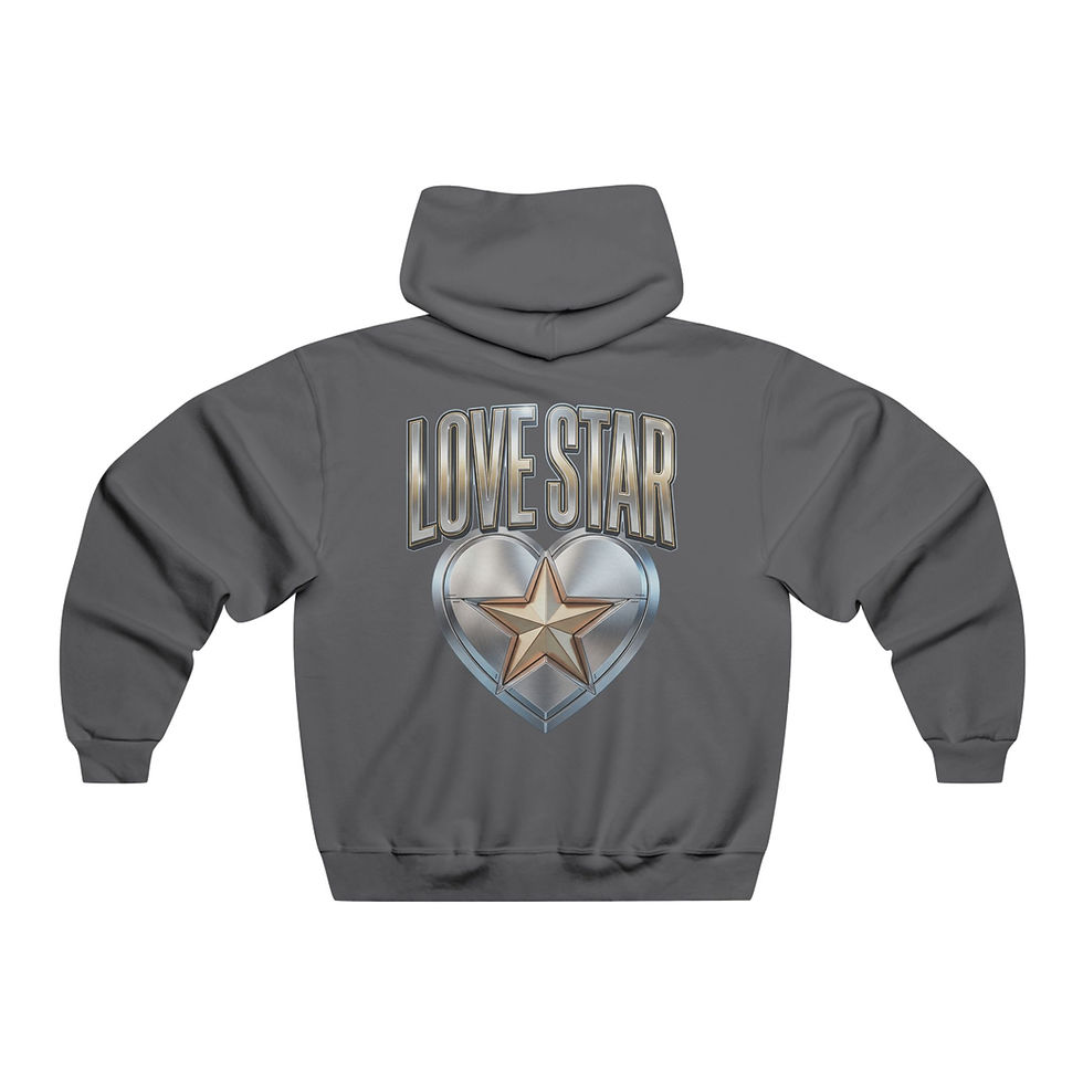 Miniature : Love Star Hoodie – Platinum & Gold/Heart & Star Pullover