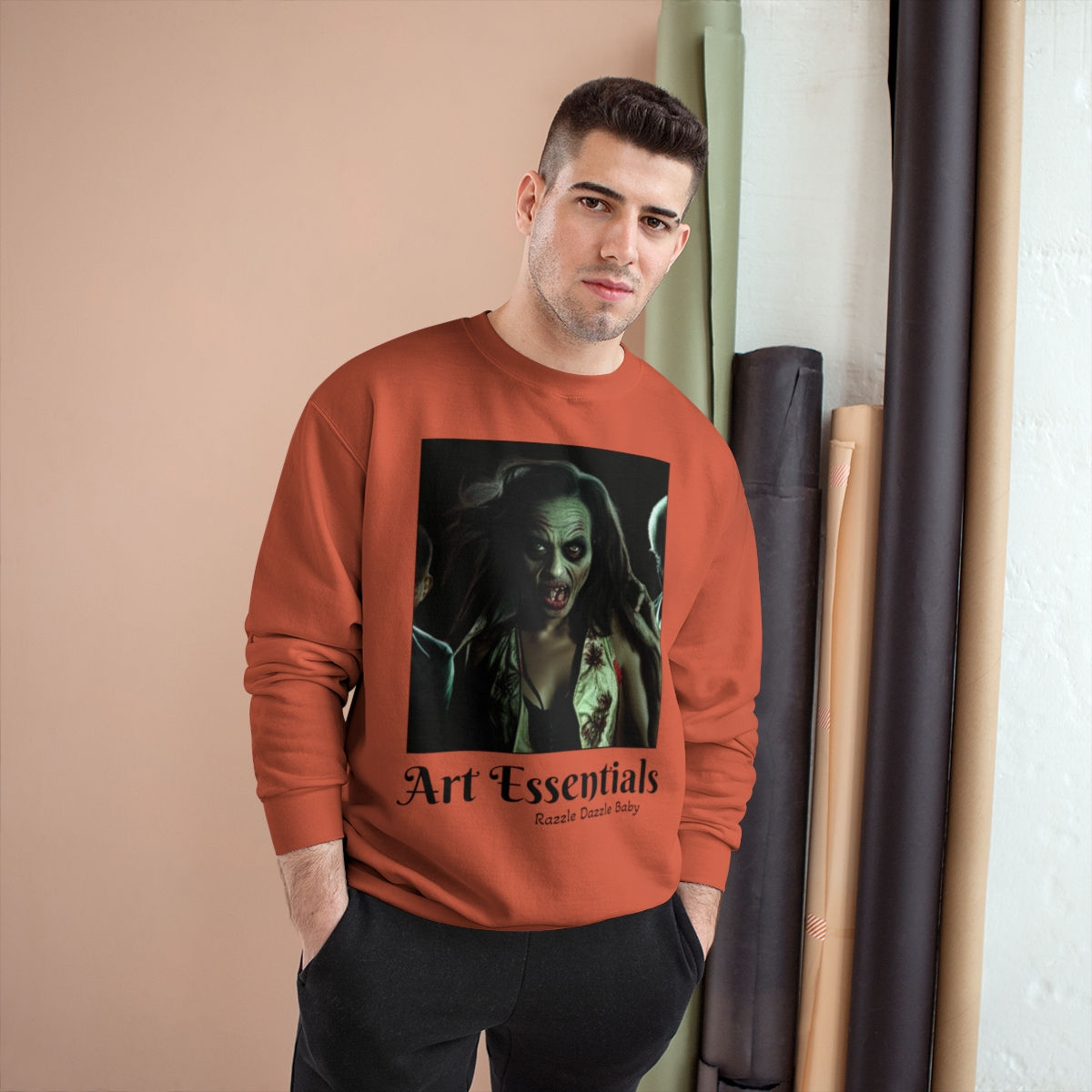 Razzle Dazzle Baby - Art Essentials - (Black Canvas Art) Graphic Sweatshirt