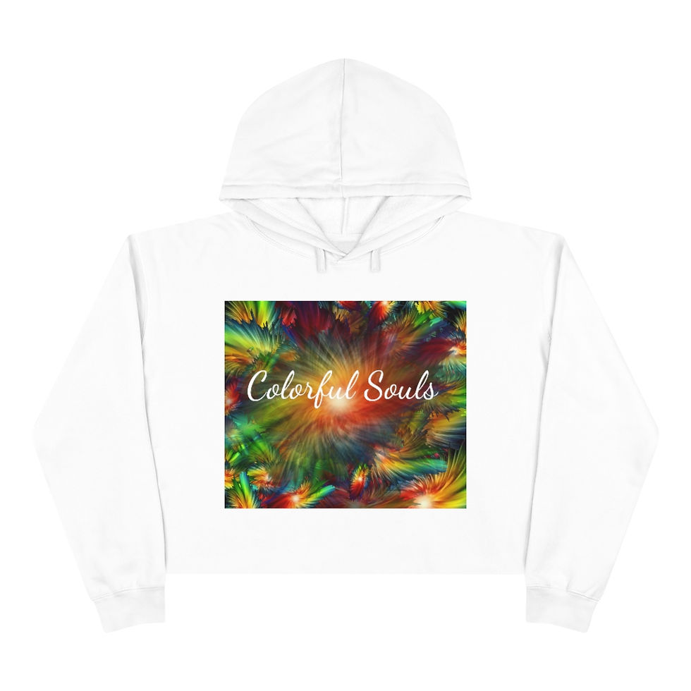 Küçük resim: Colorful Souls Crop Hoodie