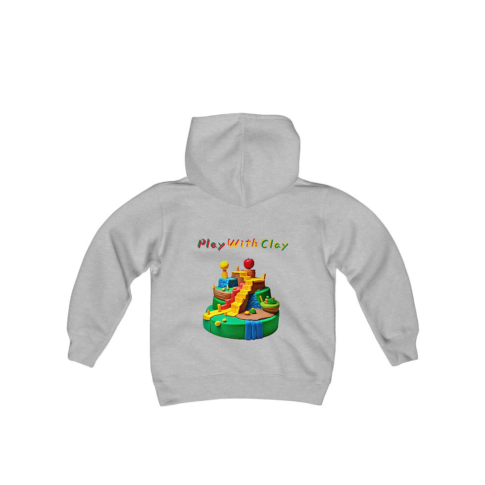 Thumbnail: Don't Play With Me / Play With Clay Youth Heavy Blend Hooded Sweatshirt