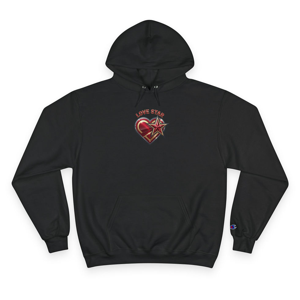 Thumbnail: Love Star Champion Hoodie – Heart & Star Pullover