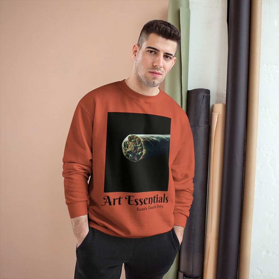 サムネイル： Razzle Dazzle Baby - Art Essentials - (Black Canvas Art) Graphic Sweatshirt