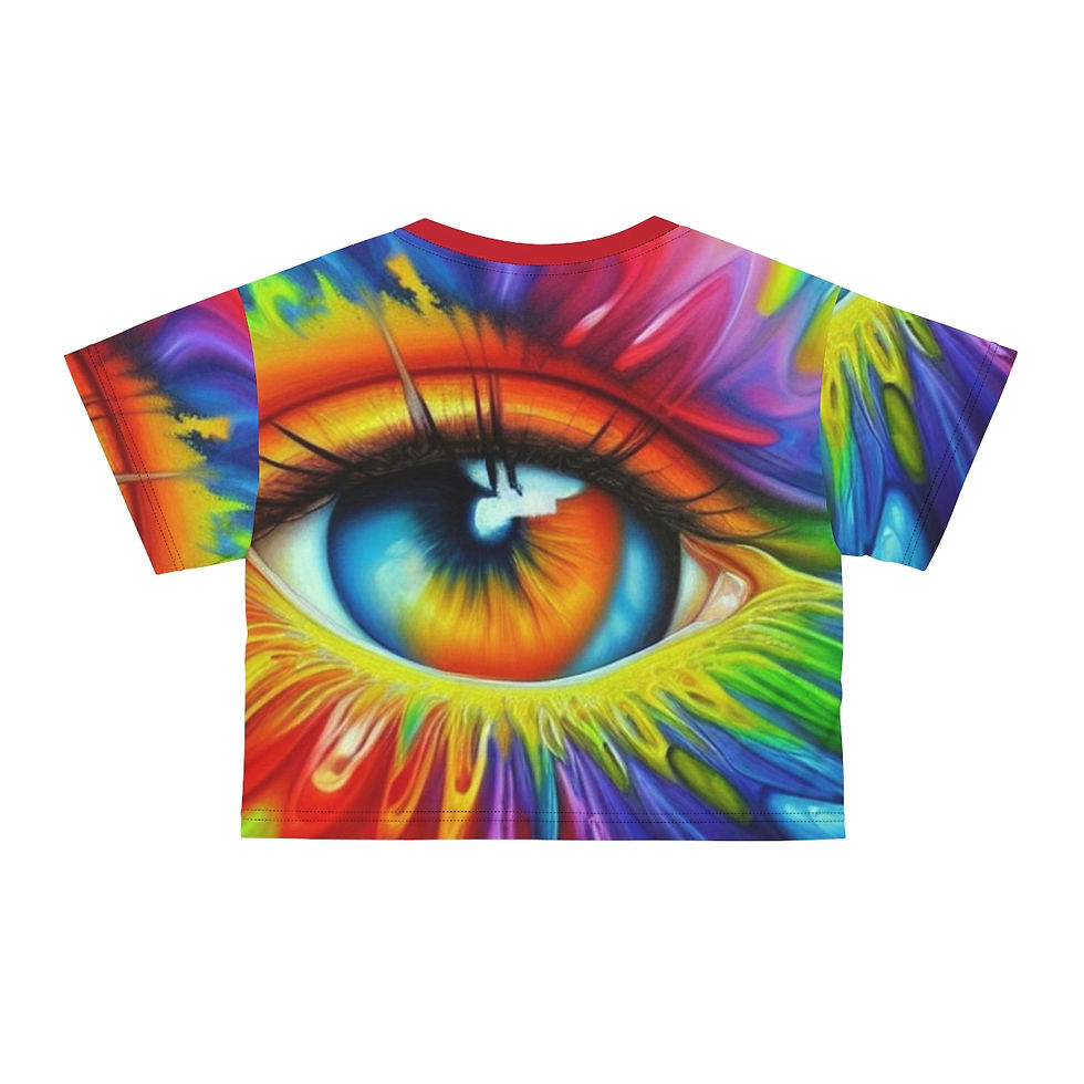 Thumbnail: Vibrant Eye AOP Crop Tee