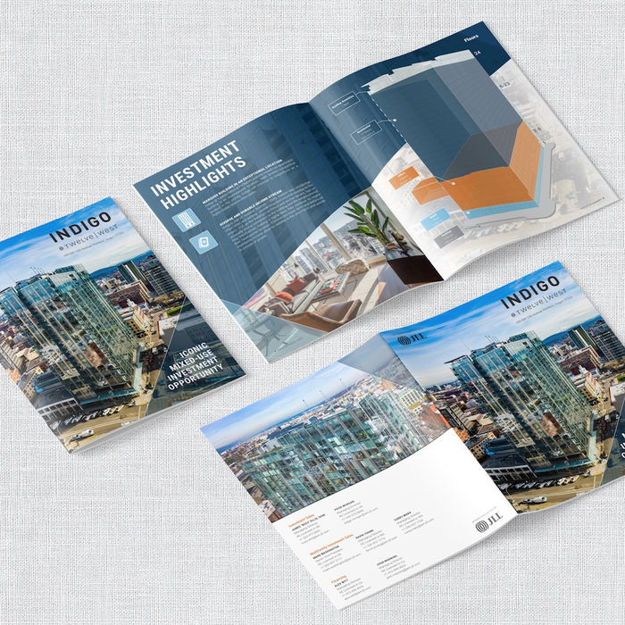 Center City Downtown High-Rise Office Building Commercial Real Estate (CRE) Offering Memorandum (OM) Design