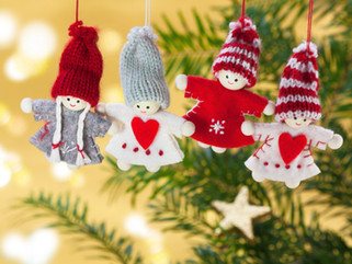 Knitted Christmas Tree Ornaments