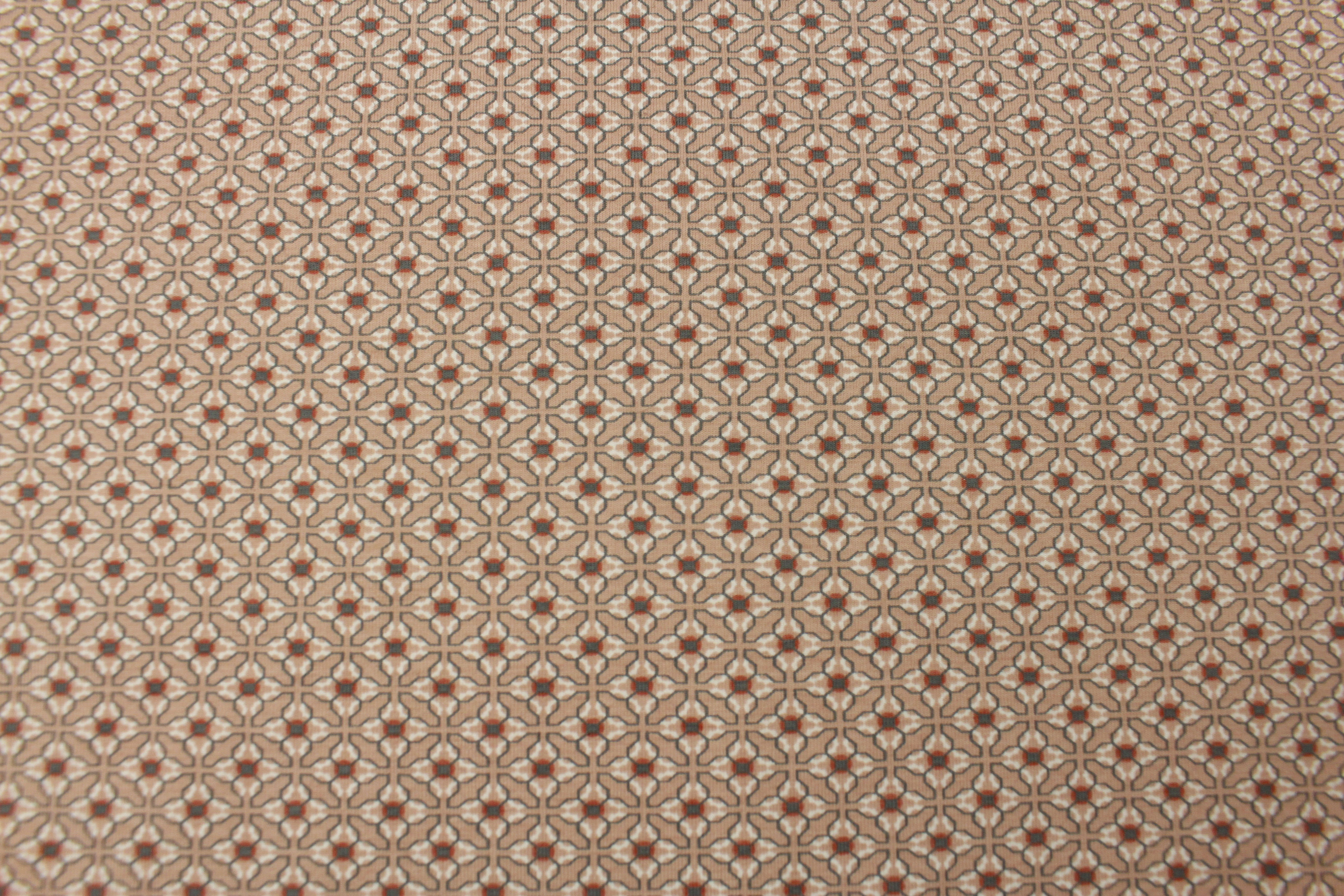 Bamwolljersey, Retro Blumen - altrosa