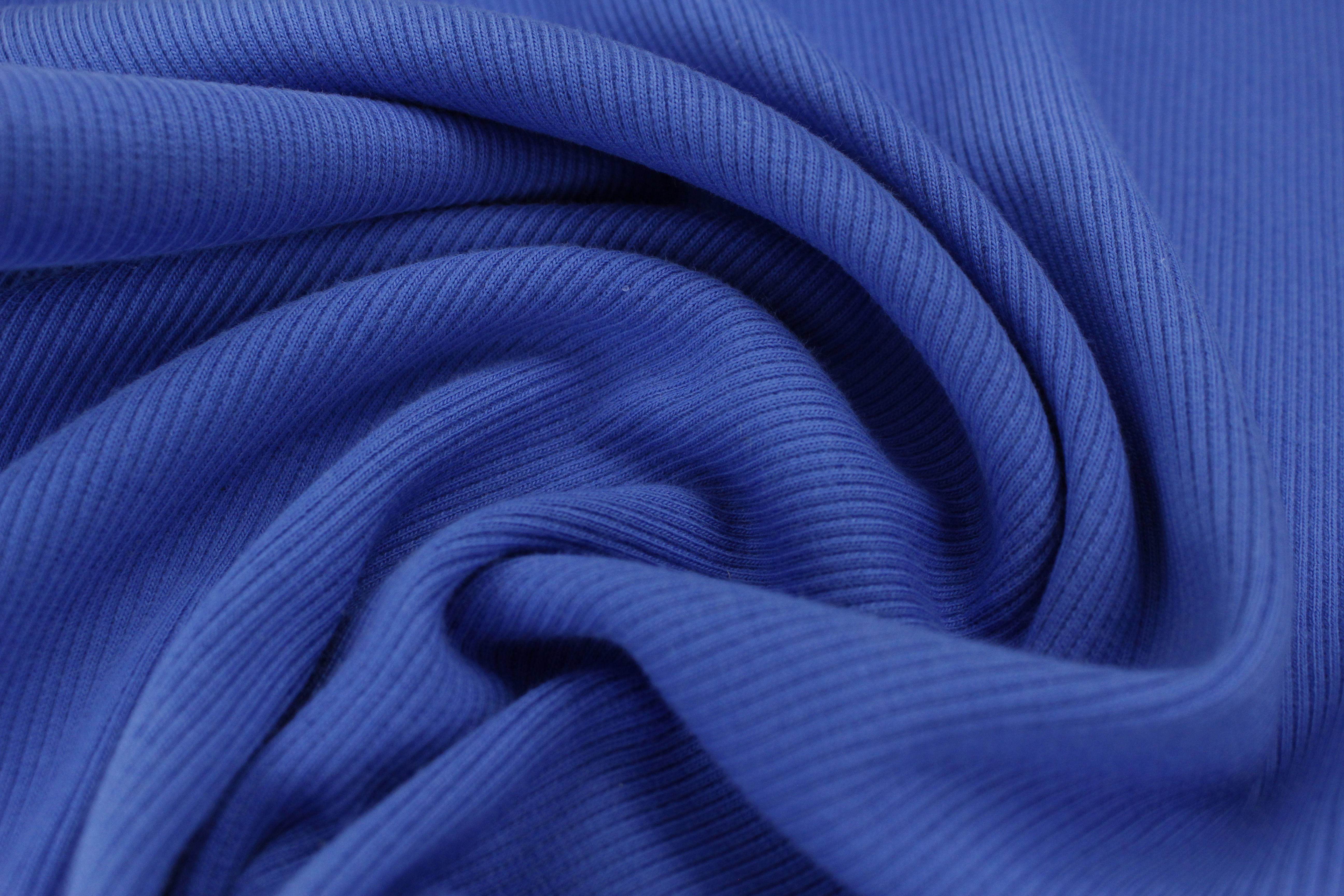Bündchen, gerippt, Uni - königsblau
