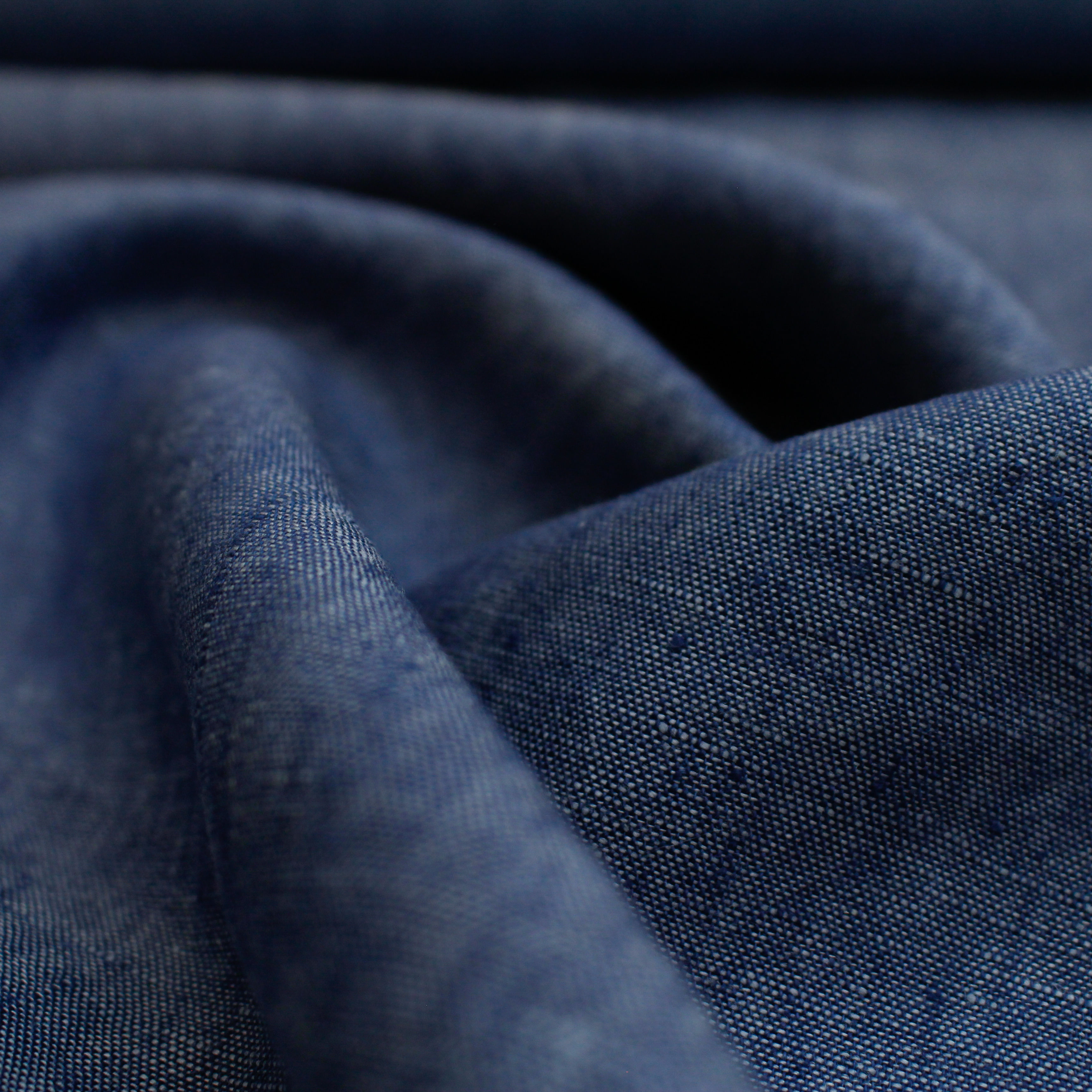 Leinenstoff "georgio" - jeansblau