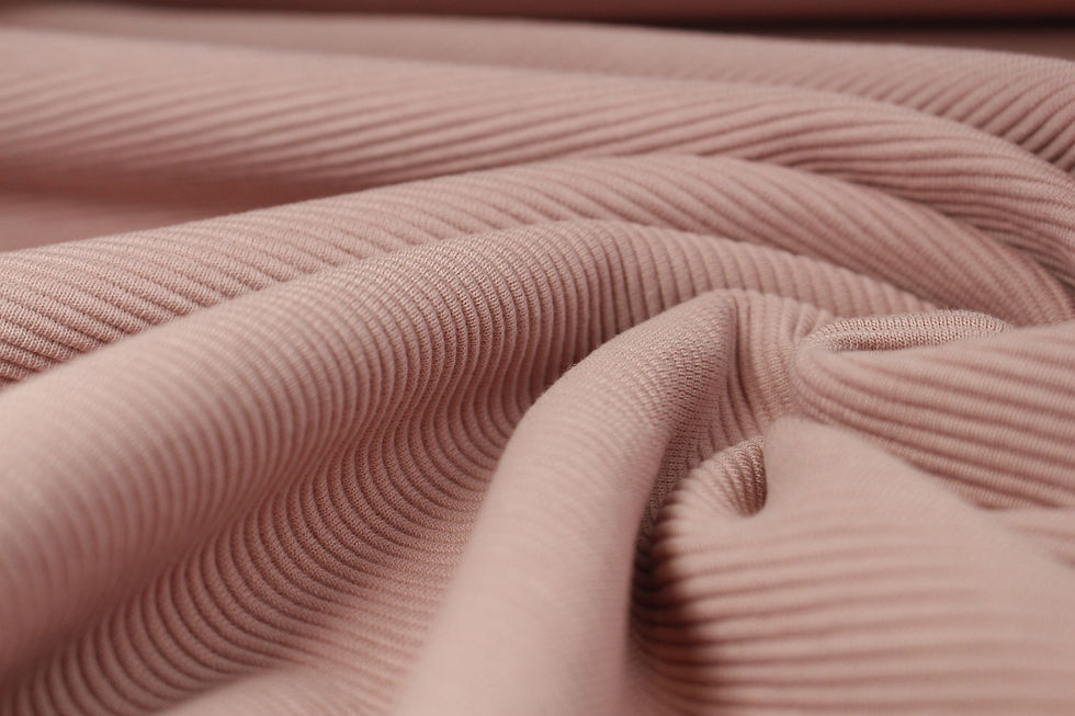 Miniaturbild: Ottoman-Rib-Jersey, uni - dusty pink