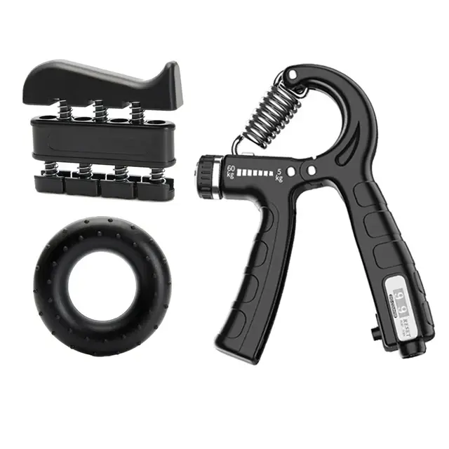 Thumbnail: Adjustable 5-60Kg Heavy Hand Gripper Fitness Hand Exerciser