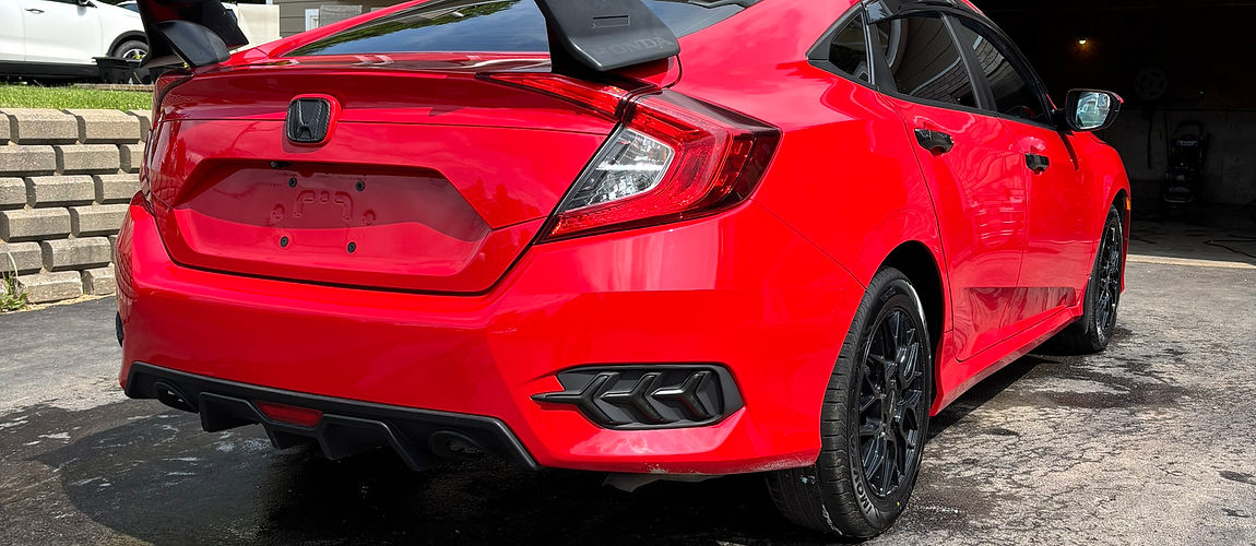 red civic detailed