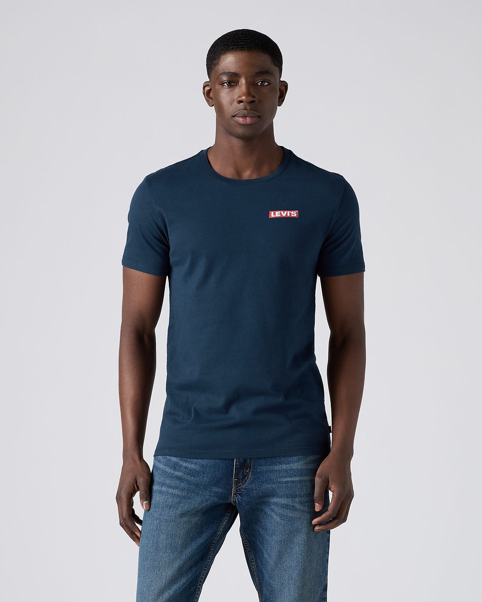 Levi's Dress Blues navy crew neck T-shirt front