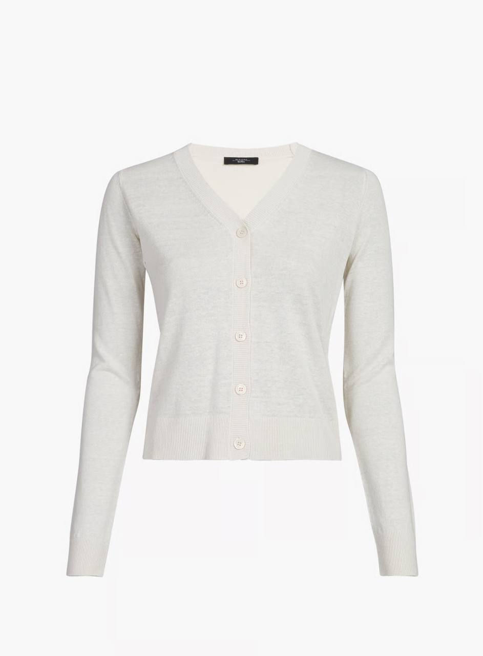Thumbnail: Max Mara Weekend Silk & Linen Cardigan - product image 5