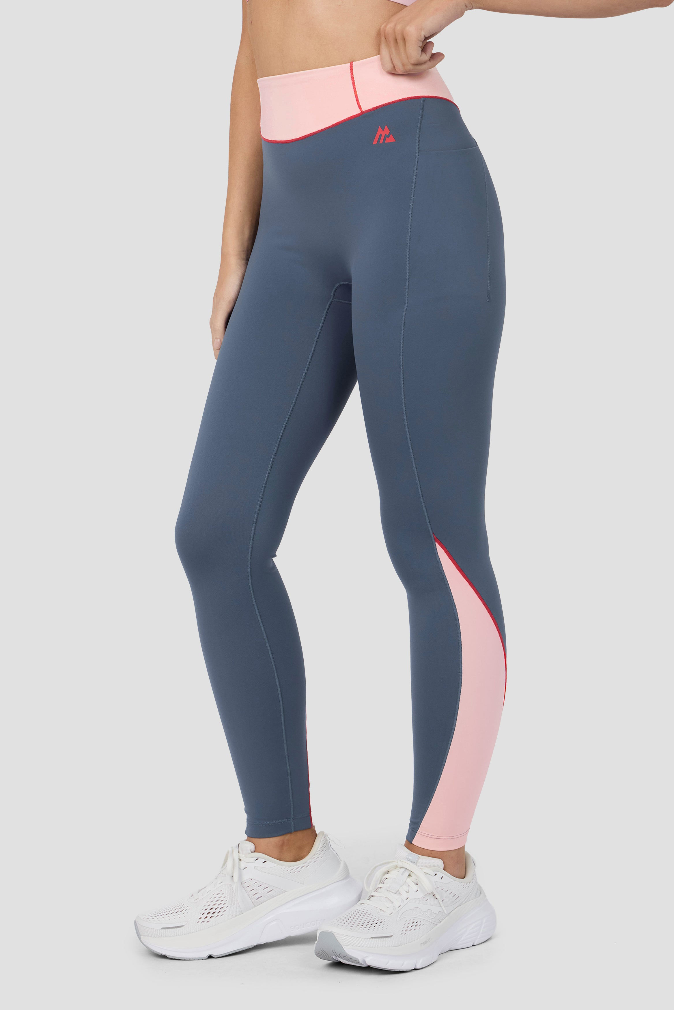 Montirex MTX Run Switch Legging Greyed Indigo Light Pink model