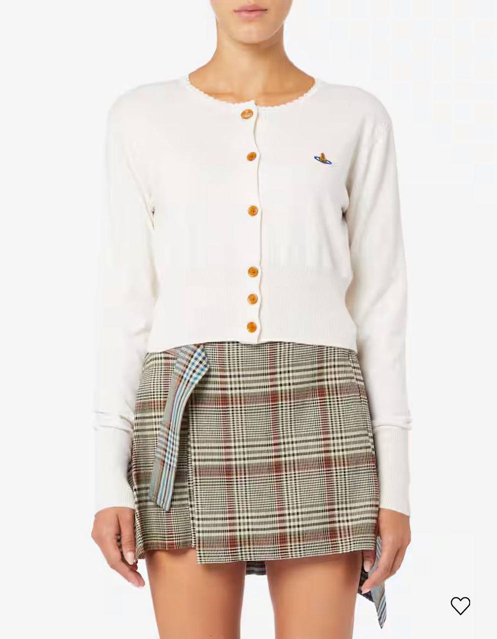 Vivienne Westwood Bea Cropped Cardigan in Cream - product image 2