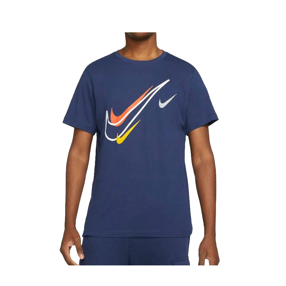Nike Multi Swoosh T-Shirt DQ3944-410 navy front model
