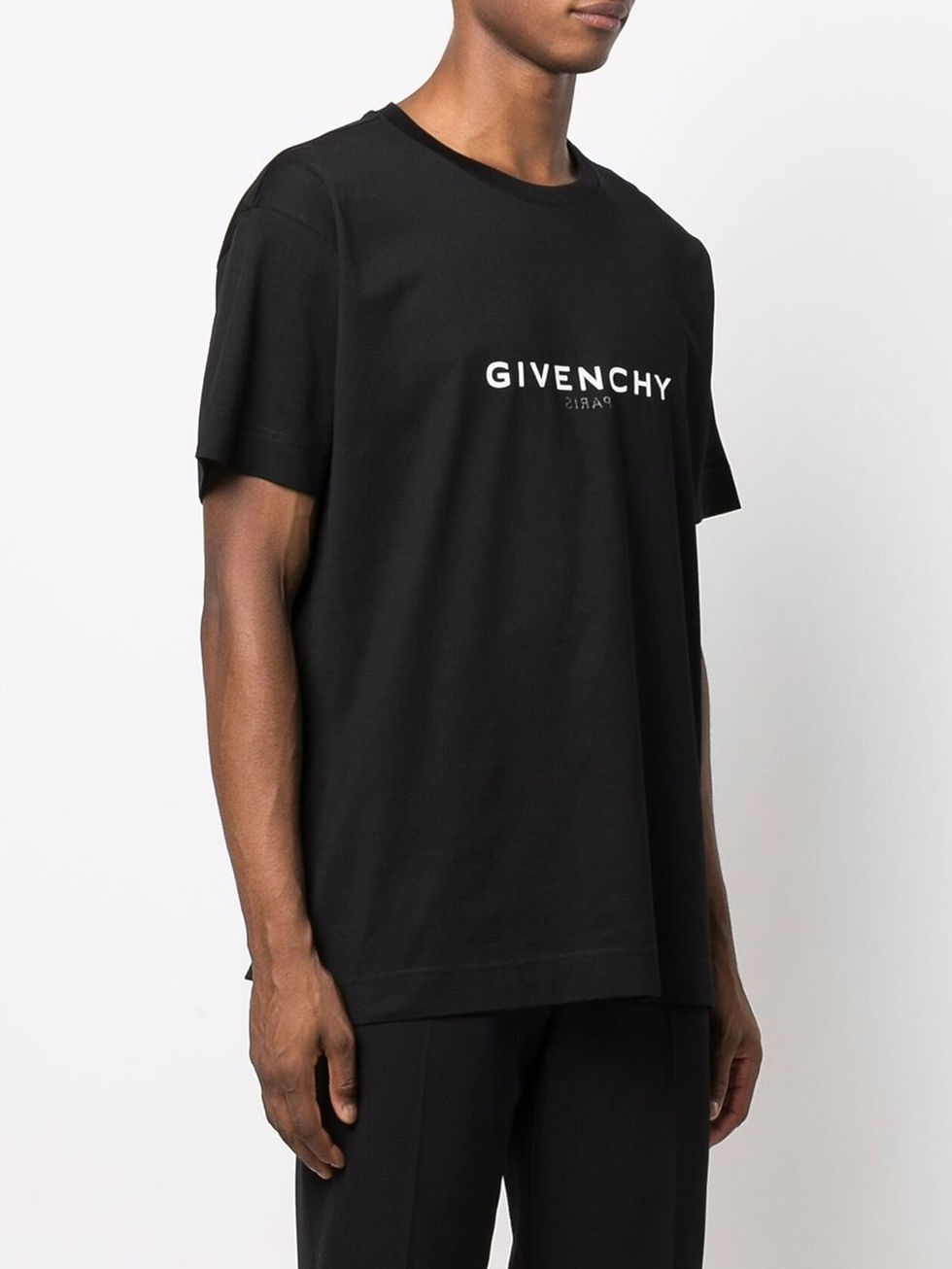 Givenchy Reverse oversized T-shirt in black - model front view