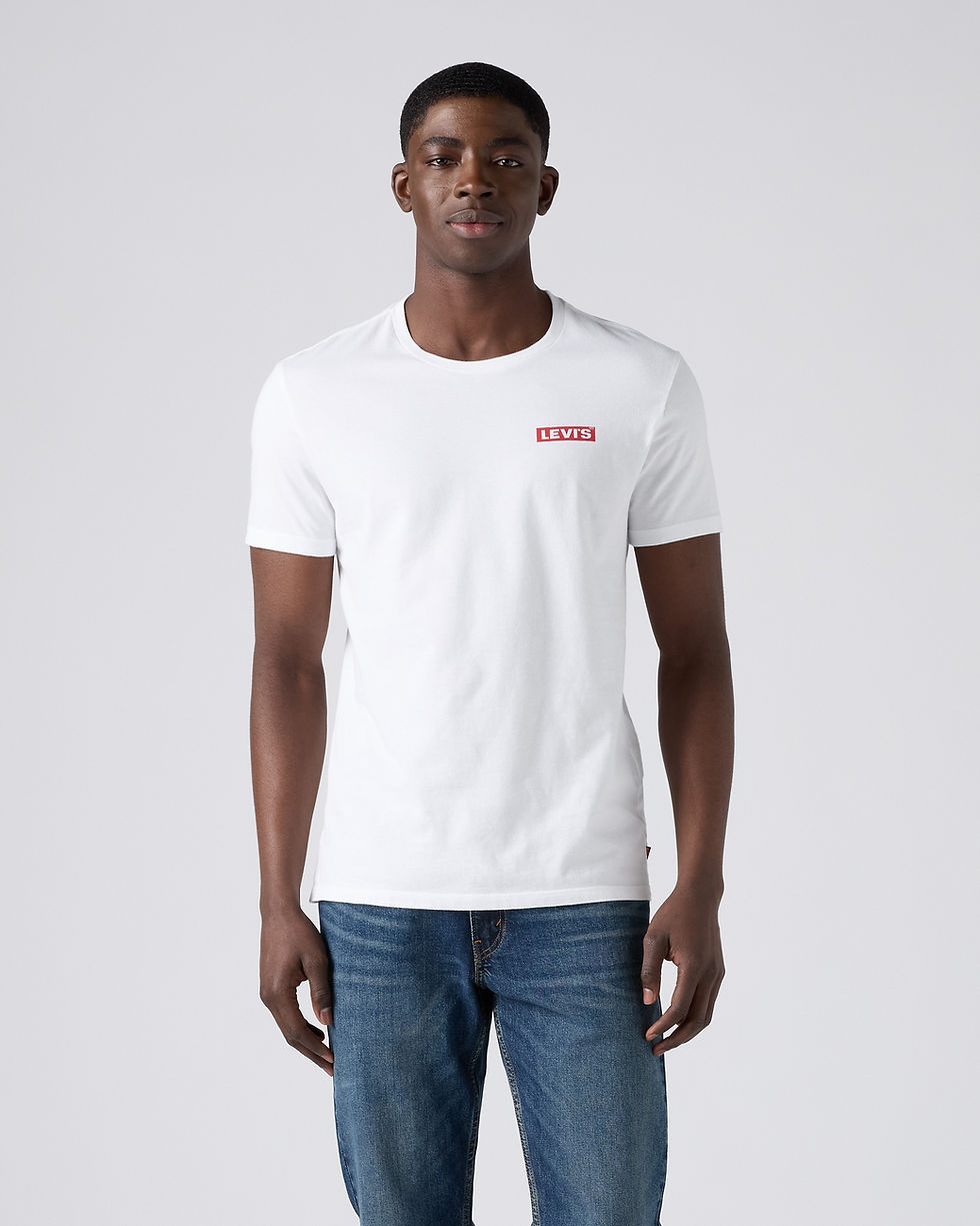 Levi's white crew neck T-shirt front