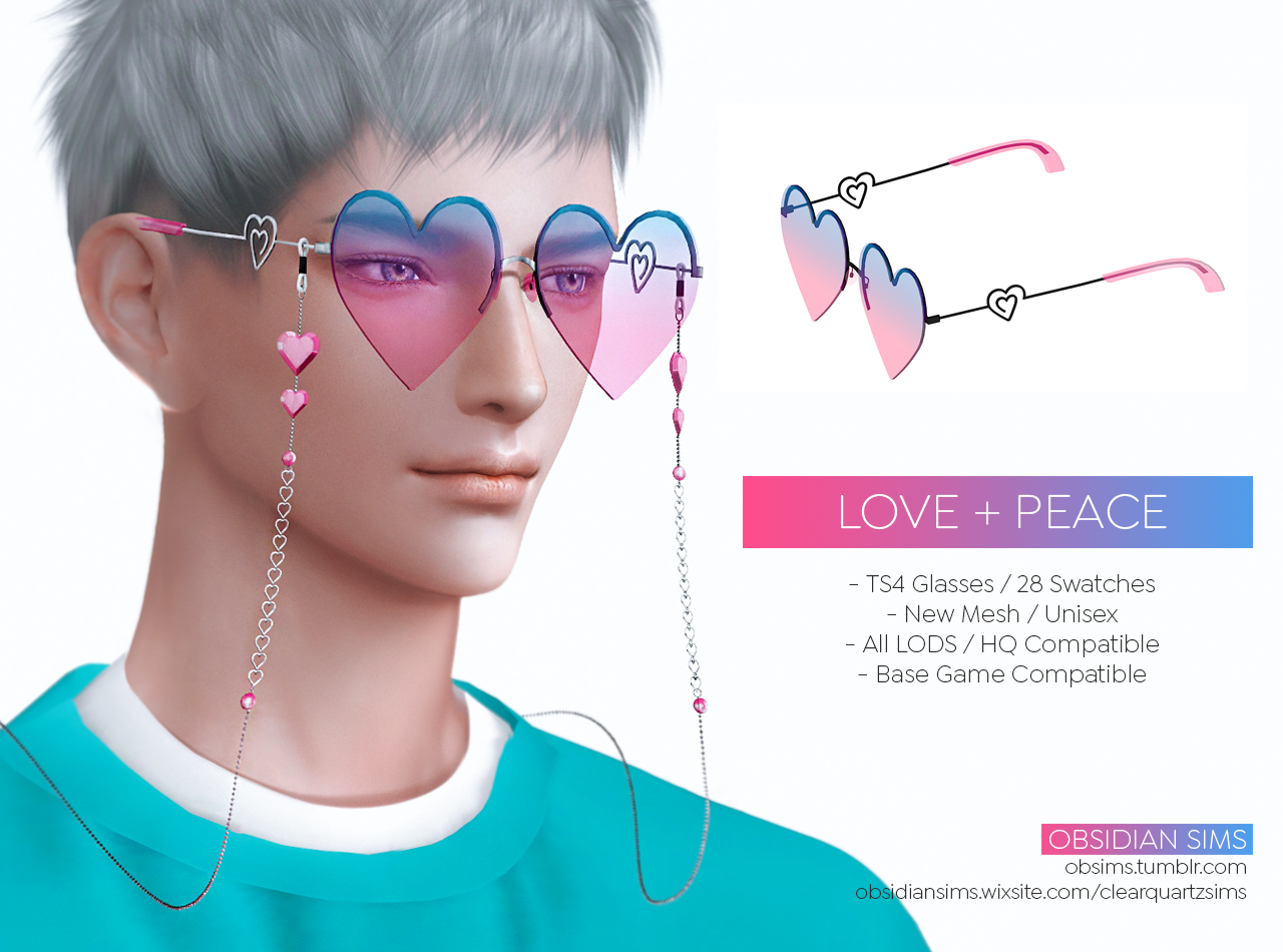 LOVE+PEACE GLASSES ┊ New mesh
