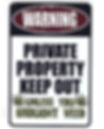 420 Keep out Sign