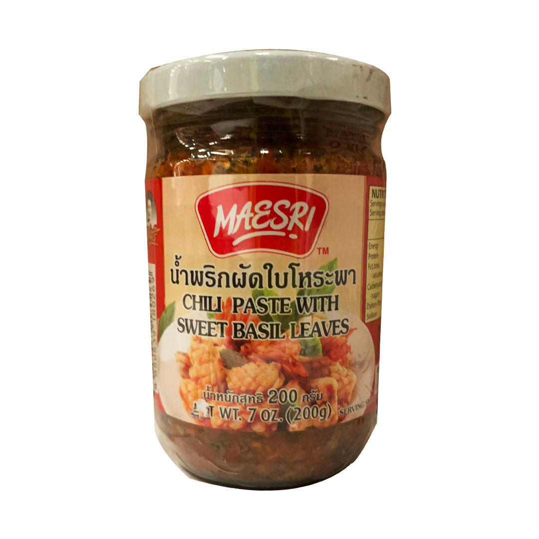 Maesri Chilli Paste with Sweet Basil Leaves 200g (55007244)