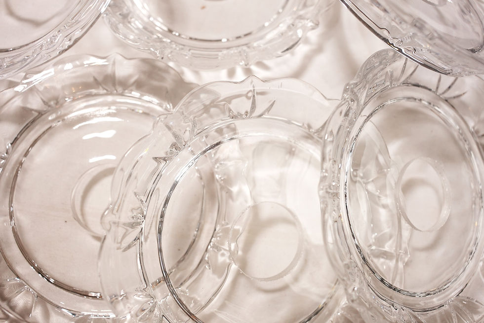 Thumbnail: TALERZYKI bezbarwne 6 sztuki