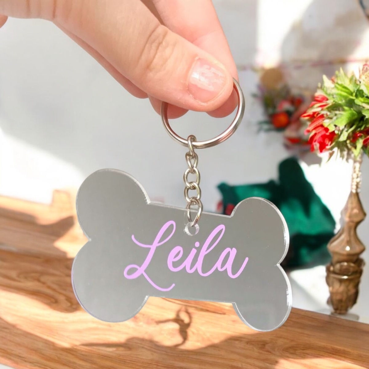 Dog Bone Shaped Keychain – Paws-itively Adorable!