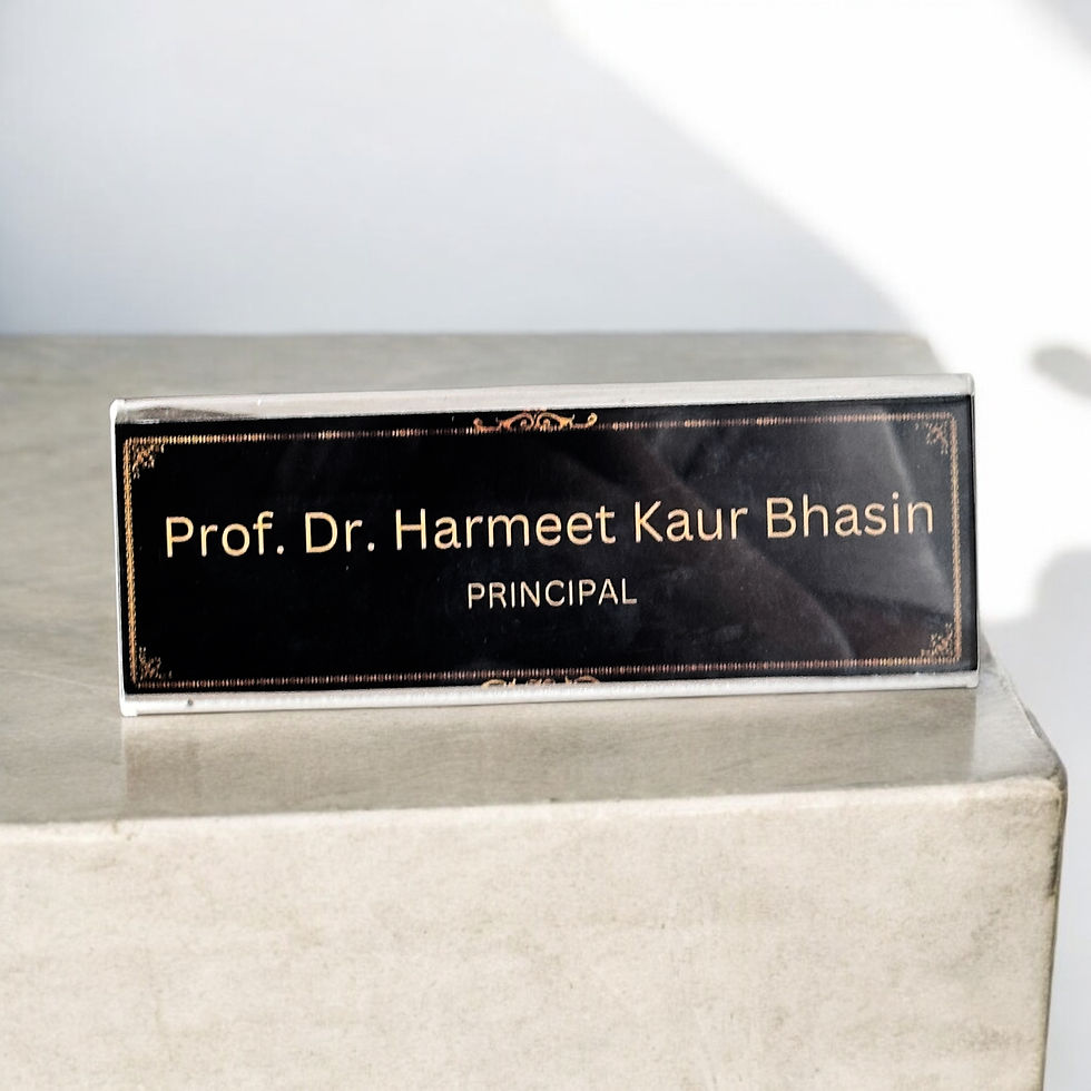 Thumbnail: Personalized Desk Nameplate – With Photo Insert