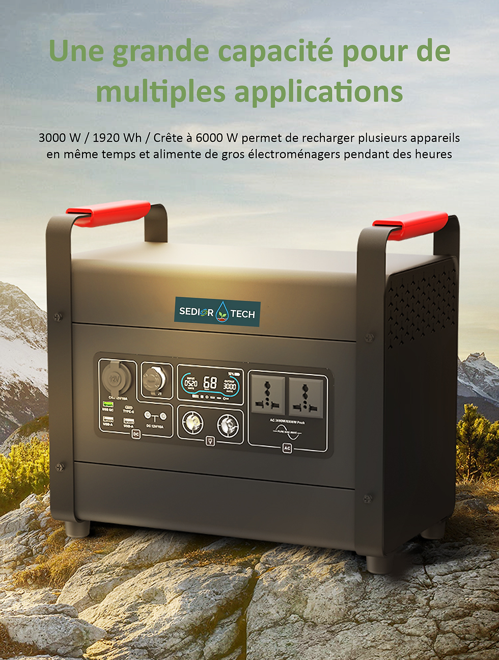 Thumbnail: Centrale Photovoltaïque Portable ST - 3000 W / 1920 Wh