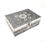 Thumbnail: Hand Carved Box Metal Laminated on Wood -  Chakra Design