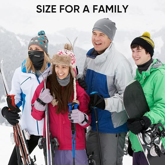 Thumbnail: Merino Wool Neck Gaiter, Breathable Sun & Wind-Proof Face Cover