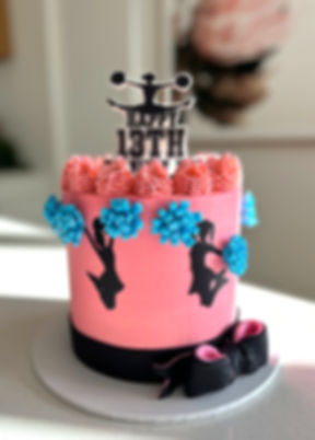 Cheerleading birthday cake