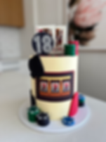 Casino night cake