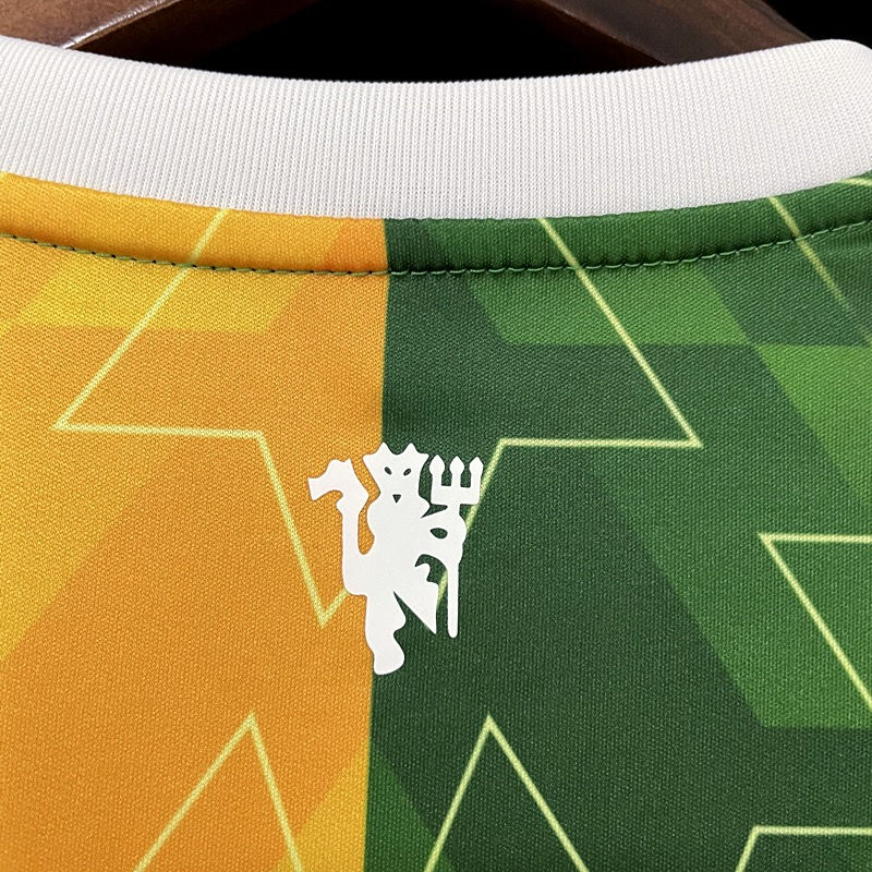 Miniatura: 2021 / 2022 Uniforme de Treino Manchester United Verde e Amarelo Edição Especial
