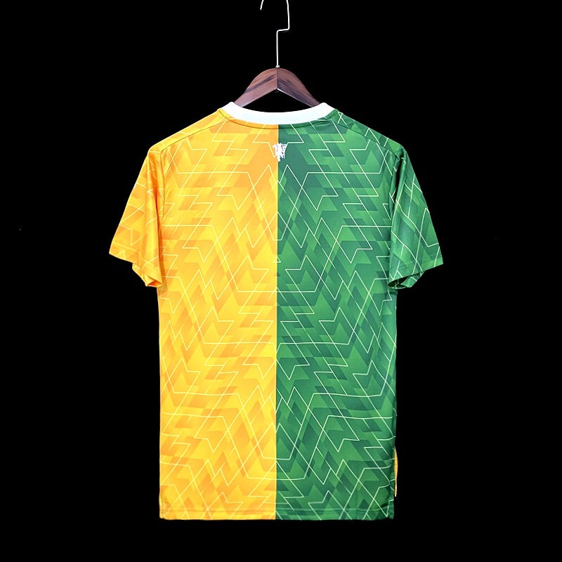 Miniatura: 2021 / 2022 Uniforme de Treino Manchester United Verde e Amarelo Edição Especial