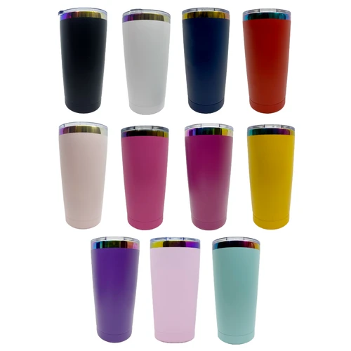 20 oz Rainbow-Plated Tumbler