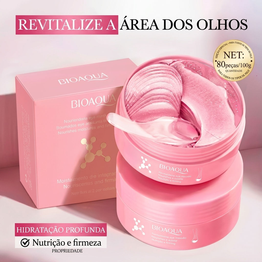 Máscara para Olhos com Niacinamida e Colágeno — 80 Unidades