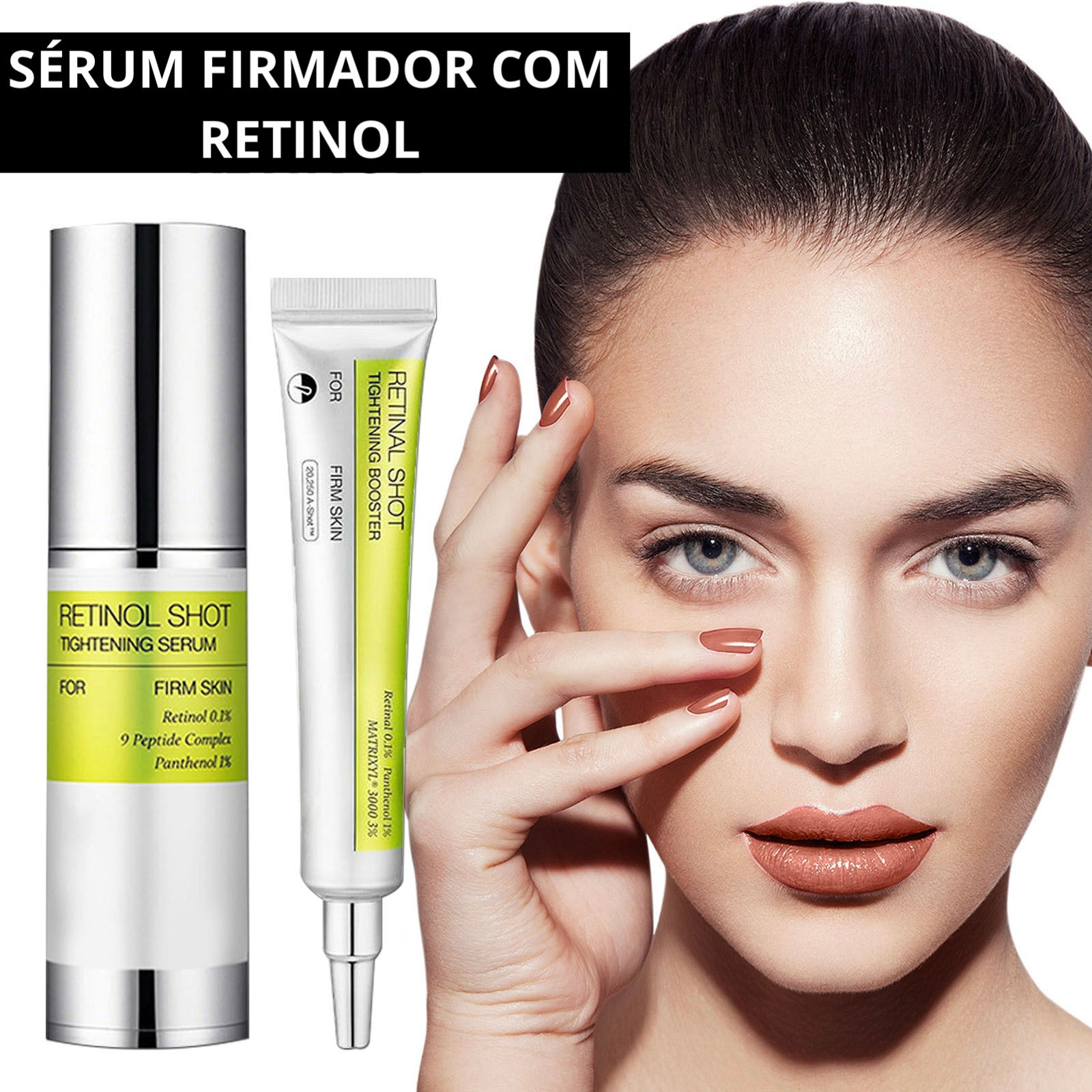 Sérum Facial Coreano com Retinol para Firmeza e Hidratação