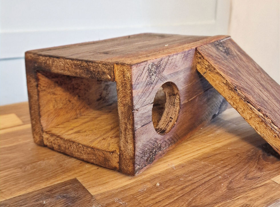 Thumbnail: Rustic Authentic Wooden Small Animal House | Hamster Hideout