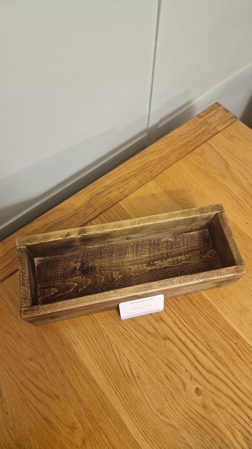 Thumbnail: Rustic Wooden Dog Treat & Lead Storage Box | Pet Organiser Basket | Dog Walking 