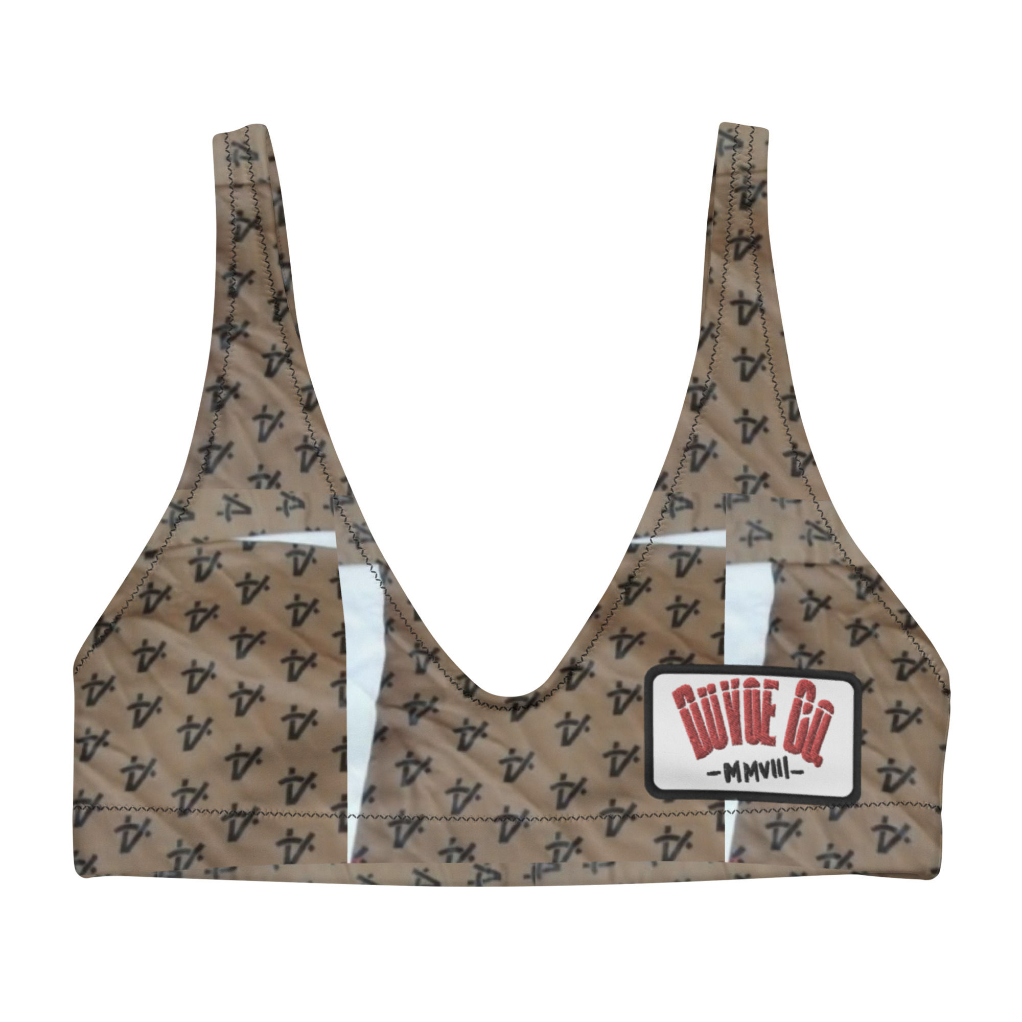 Duvoe Women's Recycled padded bikini top